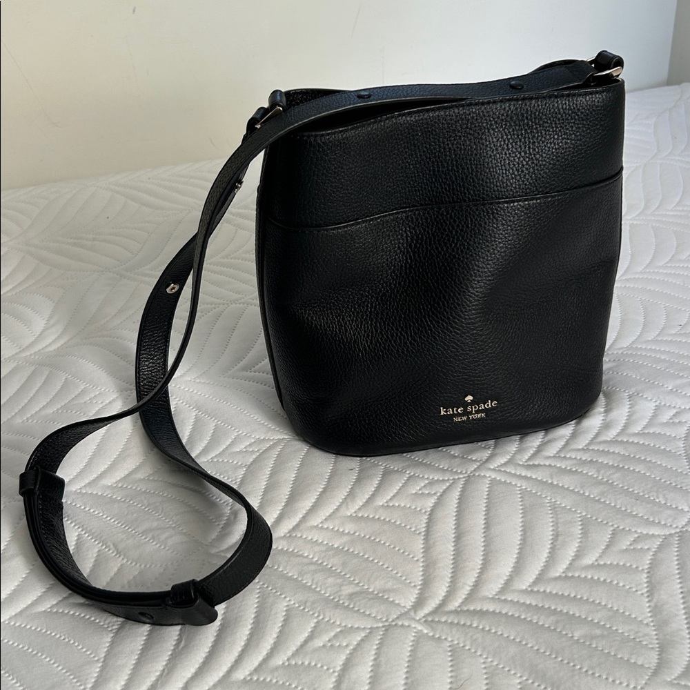 Kate Spade Black Bucket Crossbody Bag